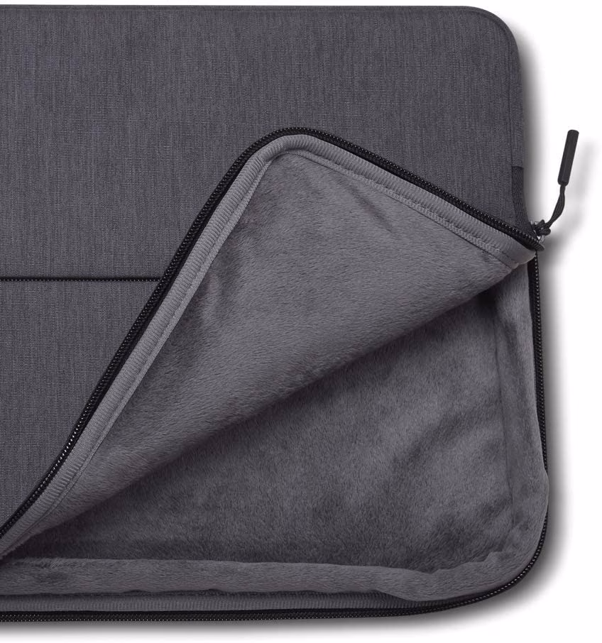 Lenovo Urban Sleeve Case ümbrise avatud lukk ja pehme hall vooder