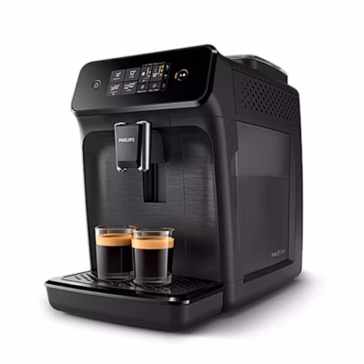 Täisautomaatne espressomasin Philips EP1200/00 nurga alt kahe espressotassiga