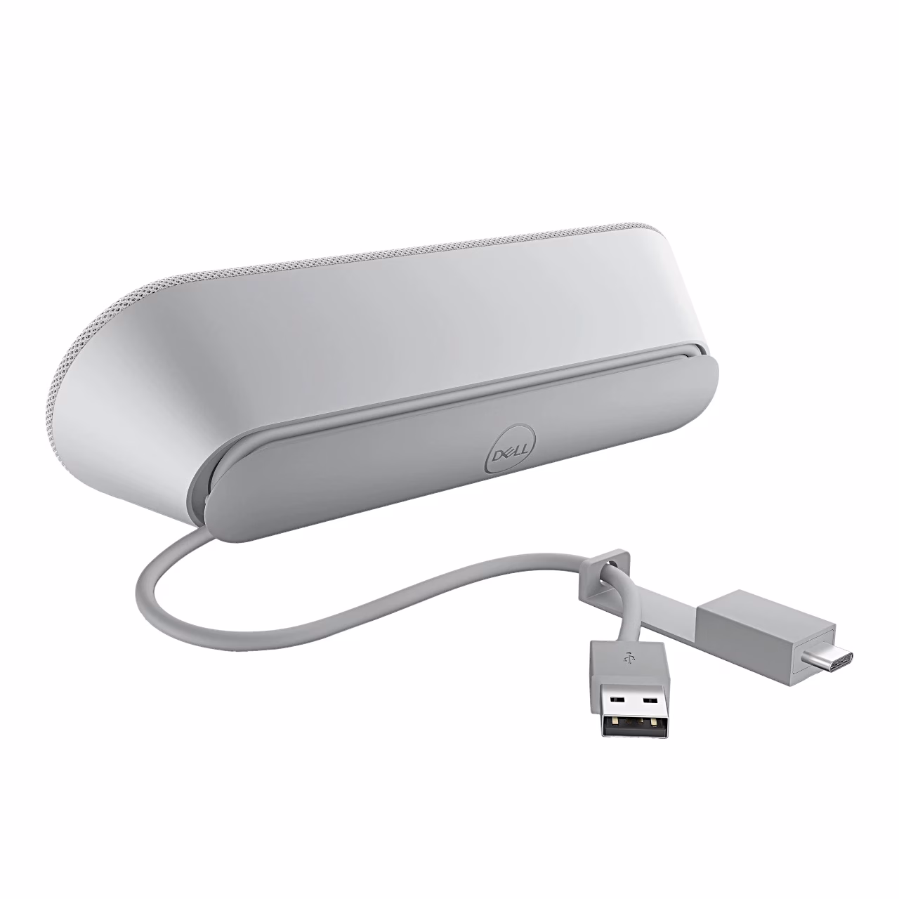 Dell SP3022 tagakülg USB-C-kaabli ja USB-A-adapteriga