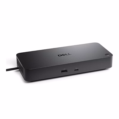 Must dokkimisjaam Dell WD25TB4 eest ja pealt vaadatuna