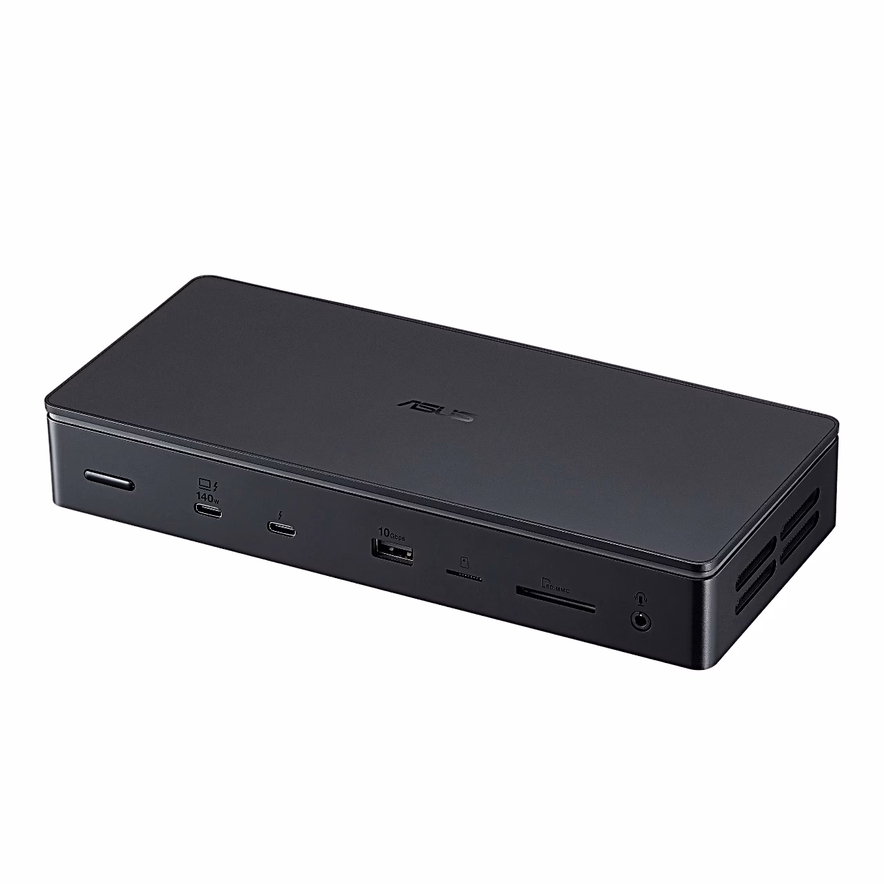 Thunderbolt 5 dokkimisjaam ASUS Master DC510 musta alumiiniumkorpusega