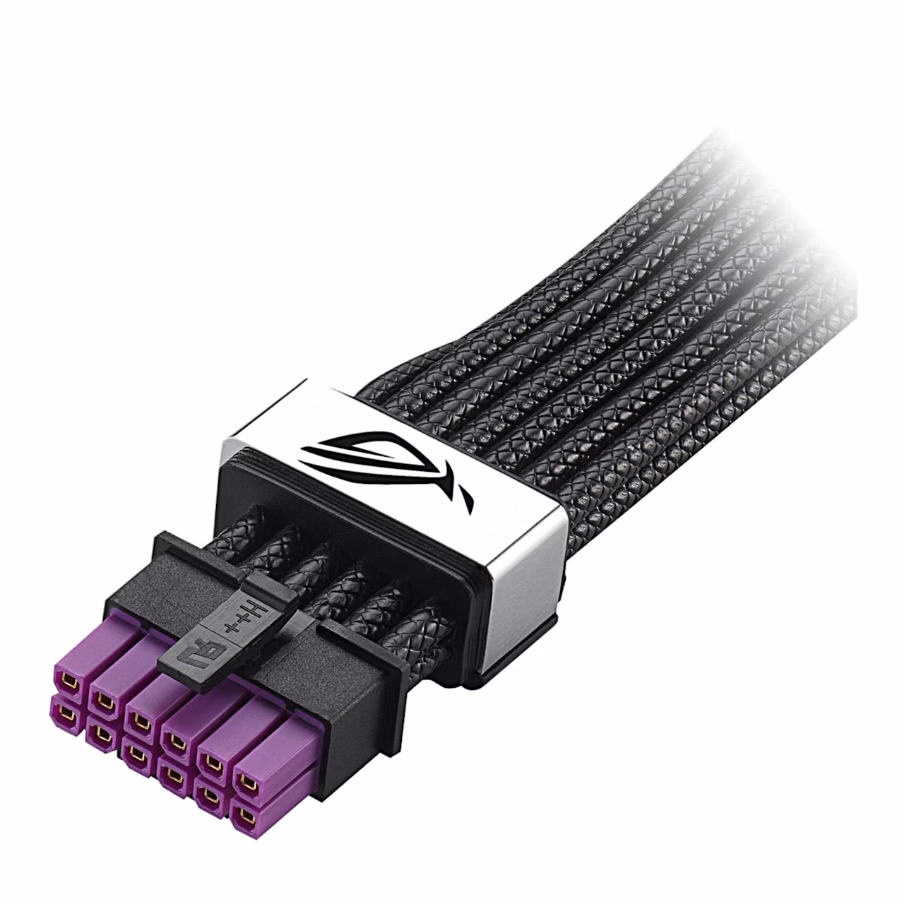 ASUS ROG Equalizer pistiku kontaktiavad ja punutud juhtmed