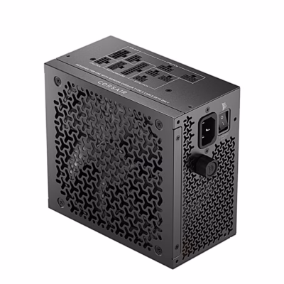 Must täismodulaarne toiteplokk Corsair RM750x SHIFT ventilaatori ja pöörlemiskiiruse nupuga