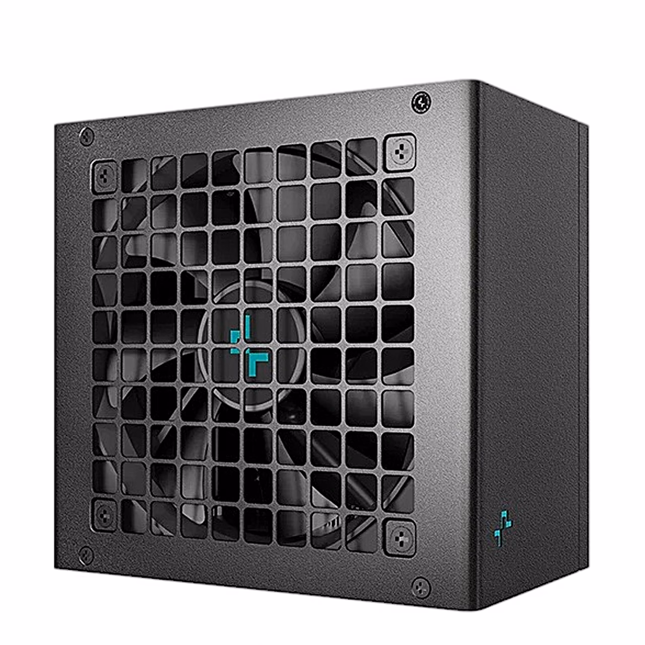 Must toiteplokk Deepcool PN750M ventilaatori võrega nurga alt
