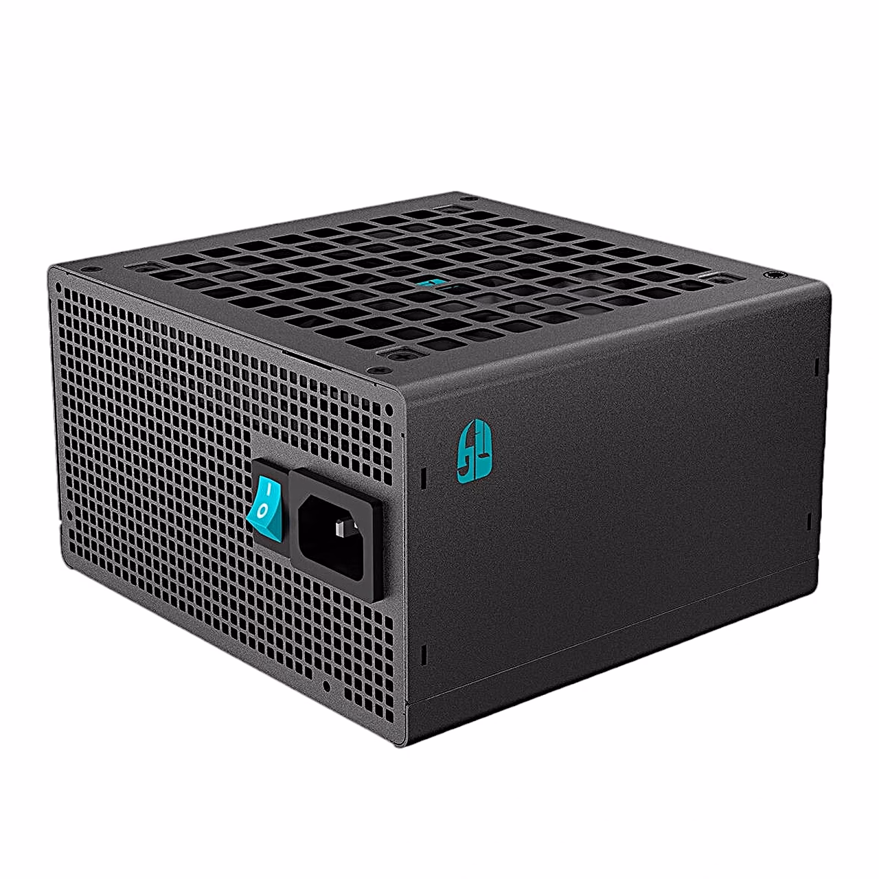 DeepCool PQ850G tagumine külg toitelüliti ja toitejuhtme pesaga