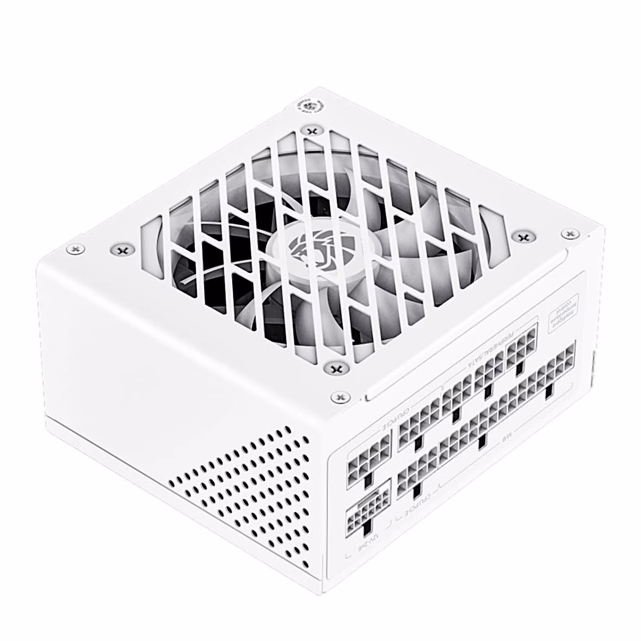 Gamemax GS 750G WH toiteplokk ventilaatorivõre ja modulaarsete pesadega