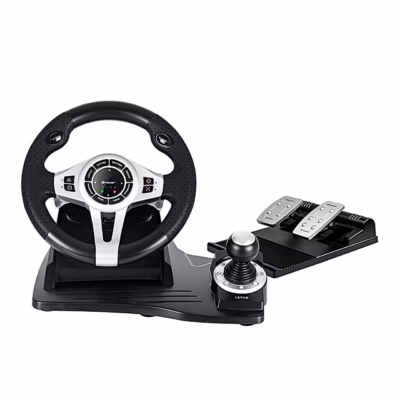 Tracer TRAJOY46524 must juhtmega rool ja pedaalid 270° pöördenurgaga PlayStation 3/4 jaoks, 1,8 m kaabel, libisemisvastase pinnaga