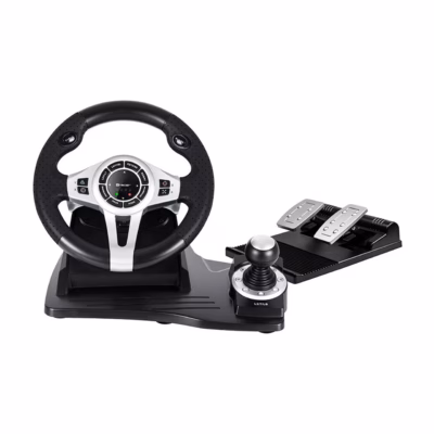 Tracer TRAJOY46524 must juhtmega rool ja pedaalid 270° pöördenurgaga PlayStation 3/4 jaoks, 1,8 m kaabel, libisemisvastase pinnaga