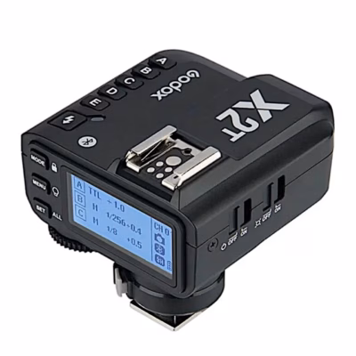 TTL-välgupäästik Godox X2T-S Sonyle, LCD-ekraan, grupinupud ja välgupesa