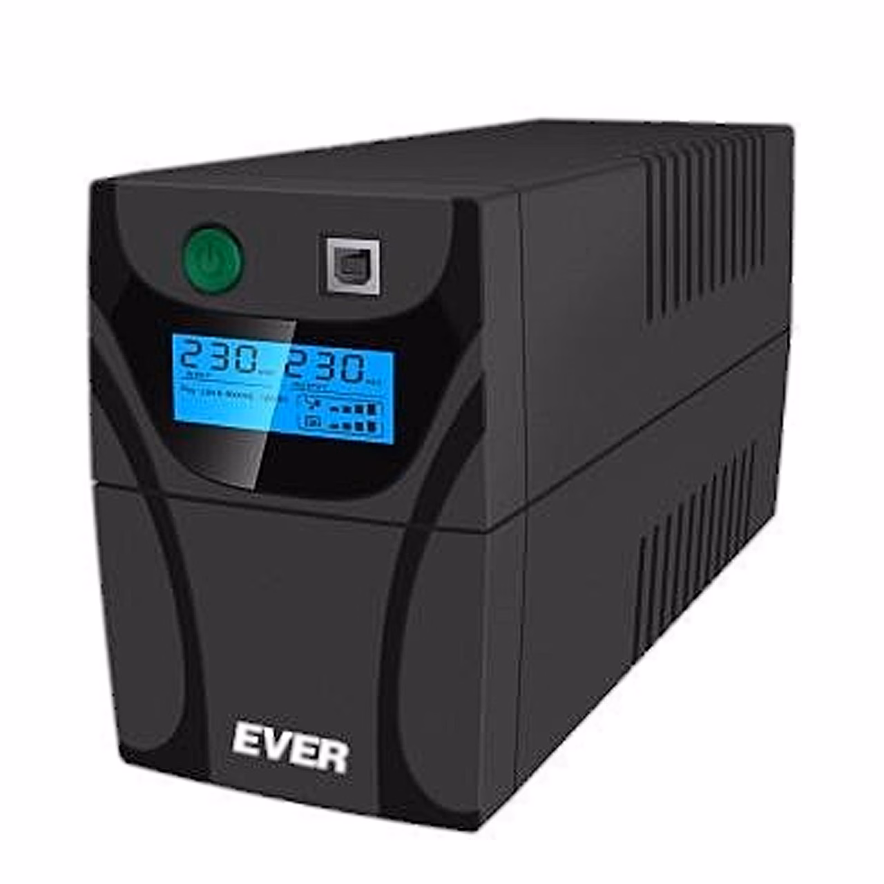 UPS EVER EASYLINE 850 AVR USB eest, LCD-ekraanil sisend- ja väljundpinge