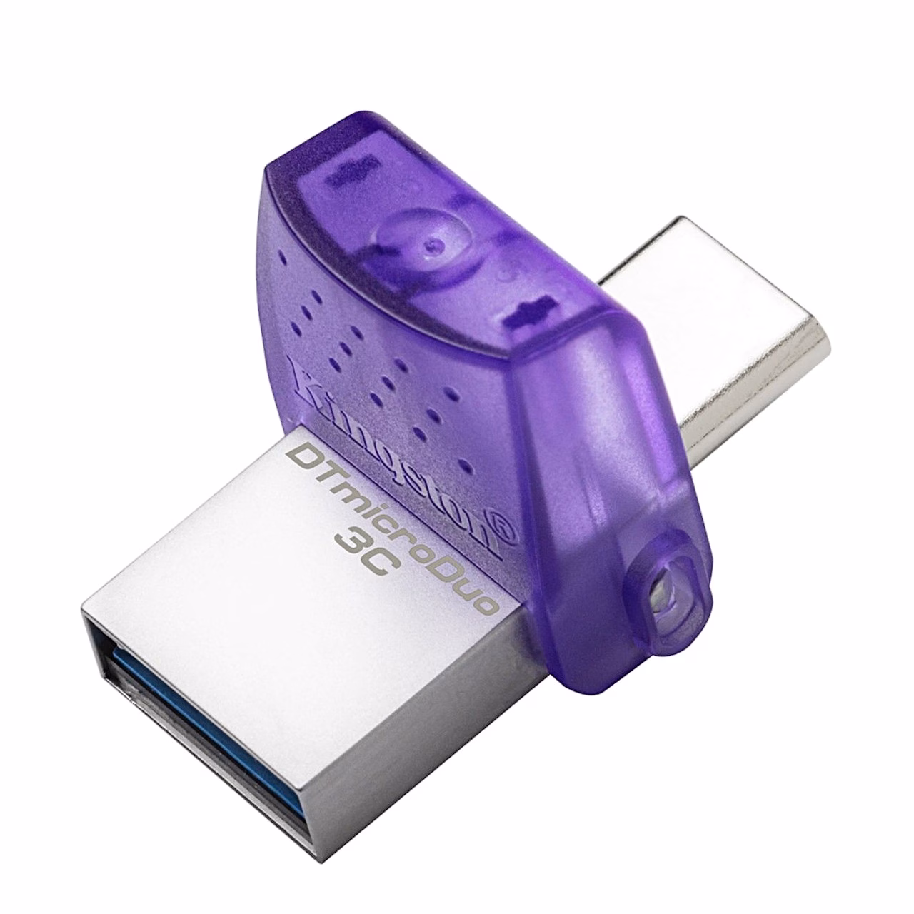 Kingston DataTraveler microDuo 3C avatud korgiga, nähtav USB-C-pistik
