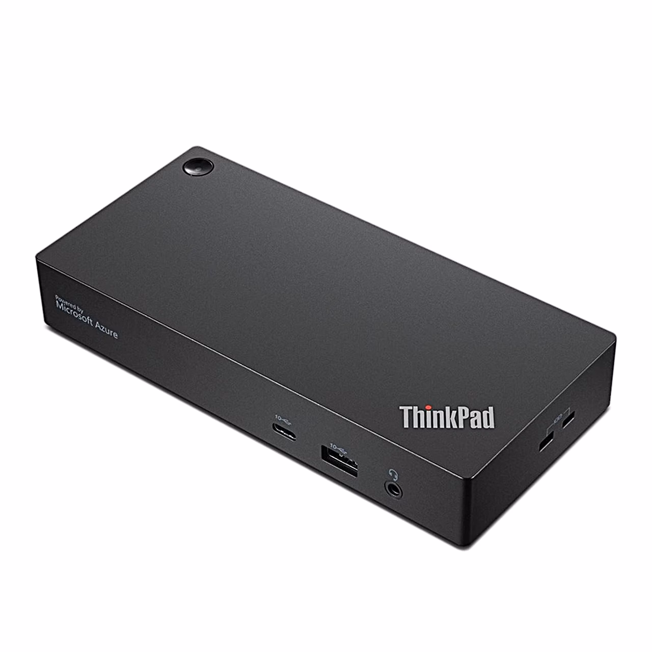 ThinkPadi logoga must USB-C-dokk esipaneeli portidega