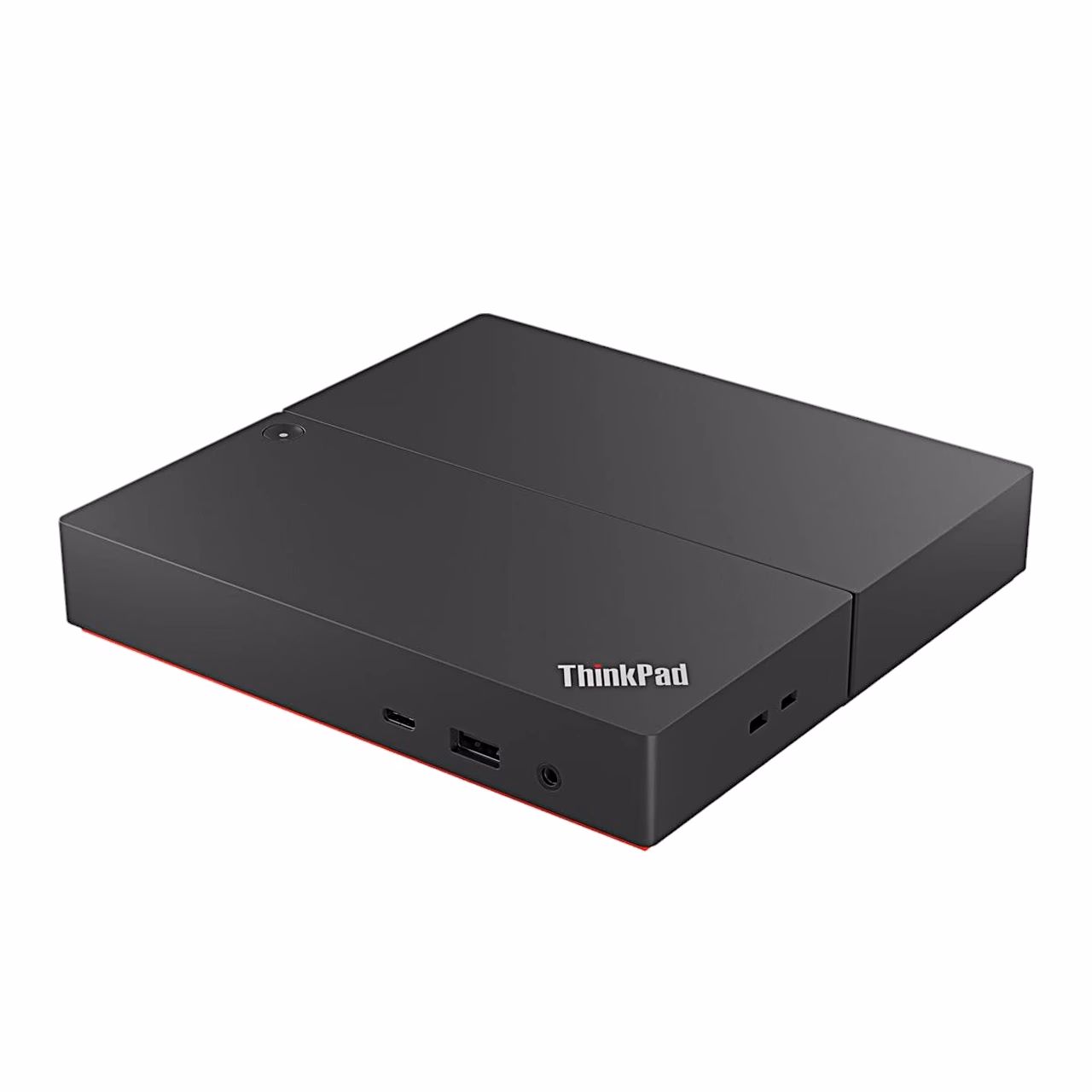Lenovo ThinkSmart SmartDock pealtvaates, esiküljel USB-C, USB-A ja helipesa