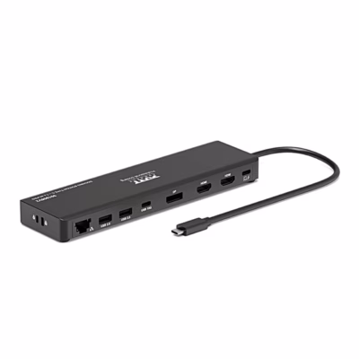 Must USB-C-dokkimisjaam Port Connect 901906V2 HDMI-, DisplayPort- ja võrgupesaga