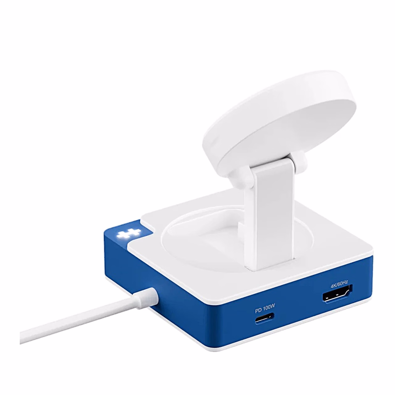 USB-C-jagaja HyperDrive Flex MagCharge HD8100B tagakülg PD-pesa ja HDMI-pordiga