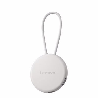 Ümmargune USB-C-jagaja Lenovo Slim GX91V16416 kaabelaasaga eestvaates
