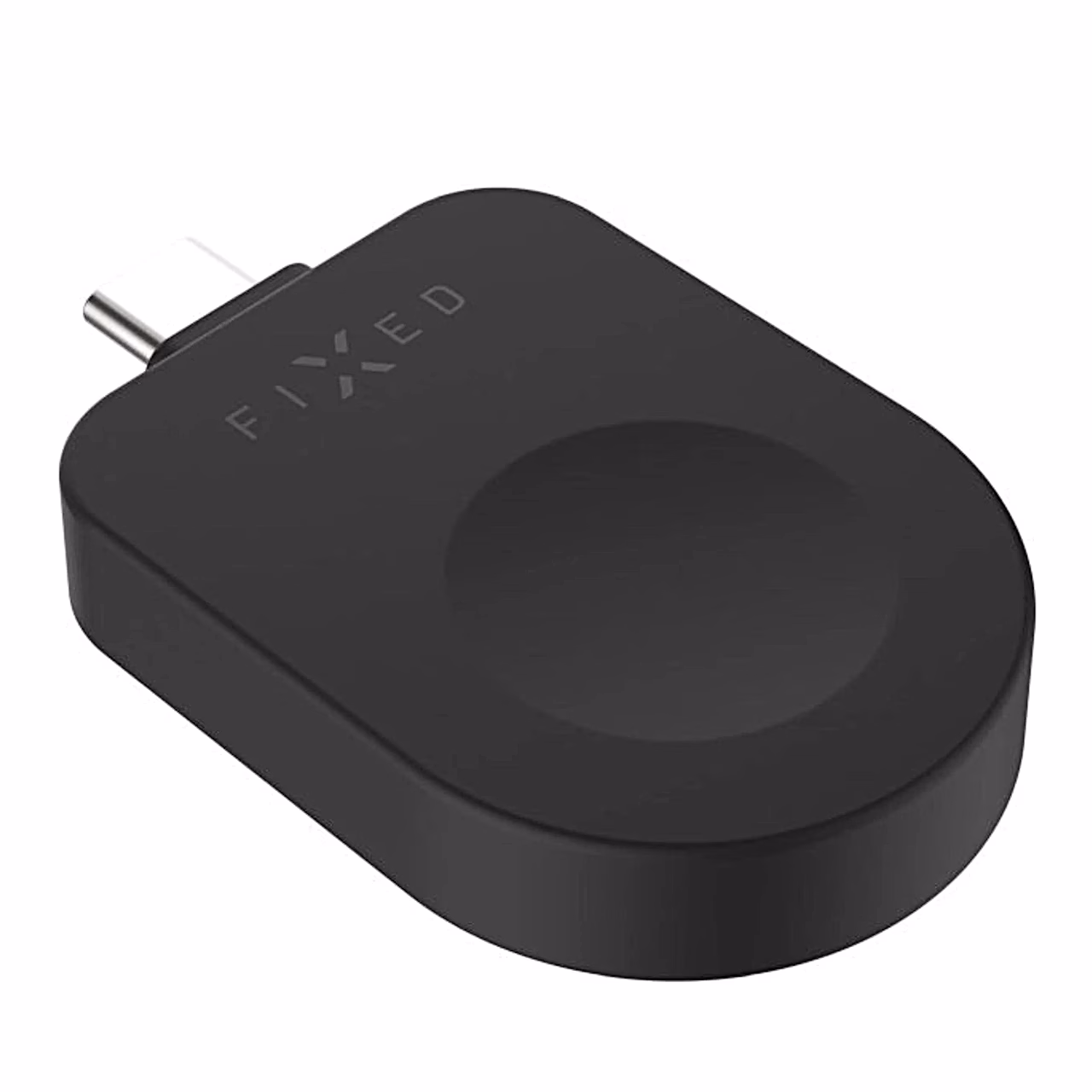 Must USB-C laadimisadapter FIXED ümara laadimispinnaga Apple Watchile