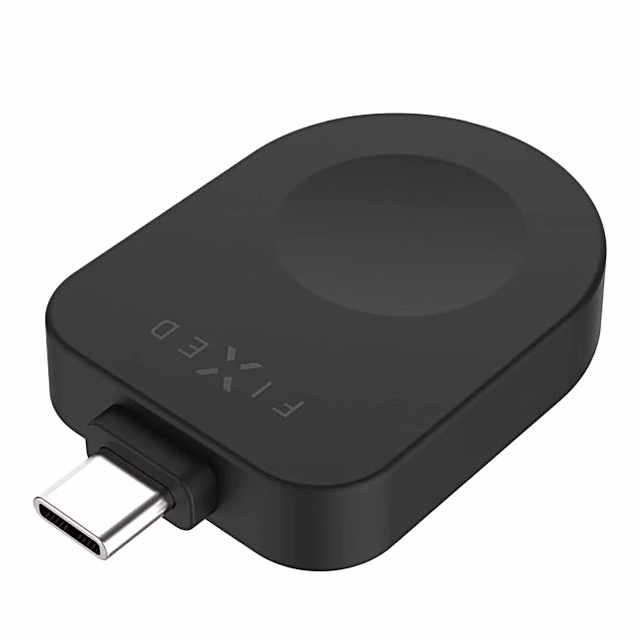 Apple Watchi laadimisalus FIXED USB-C pistikuga teisest nurgast