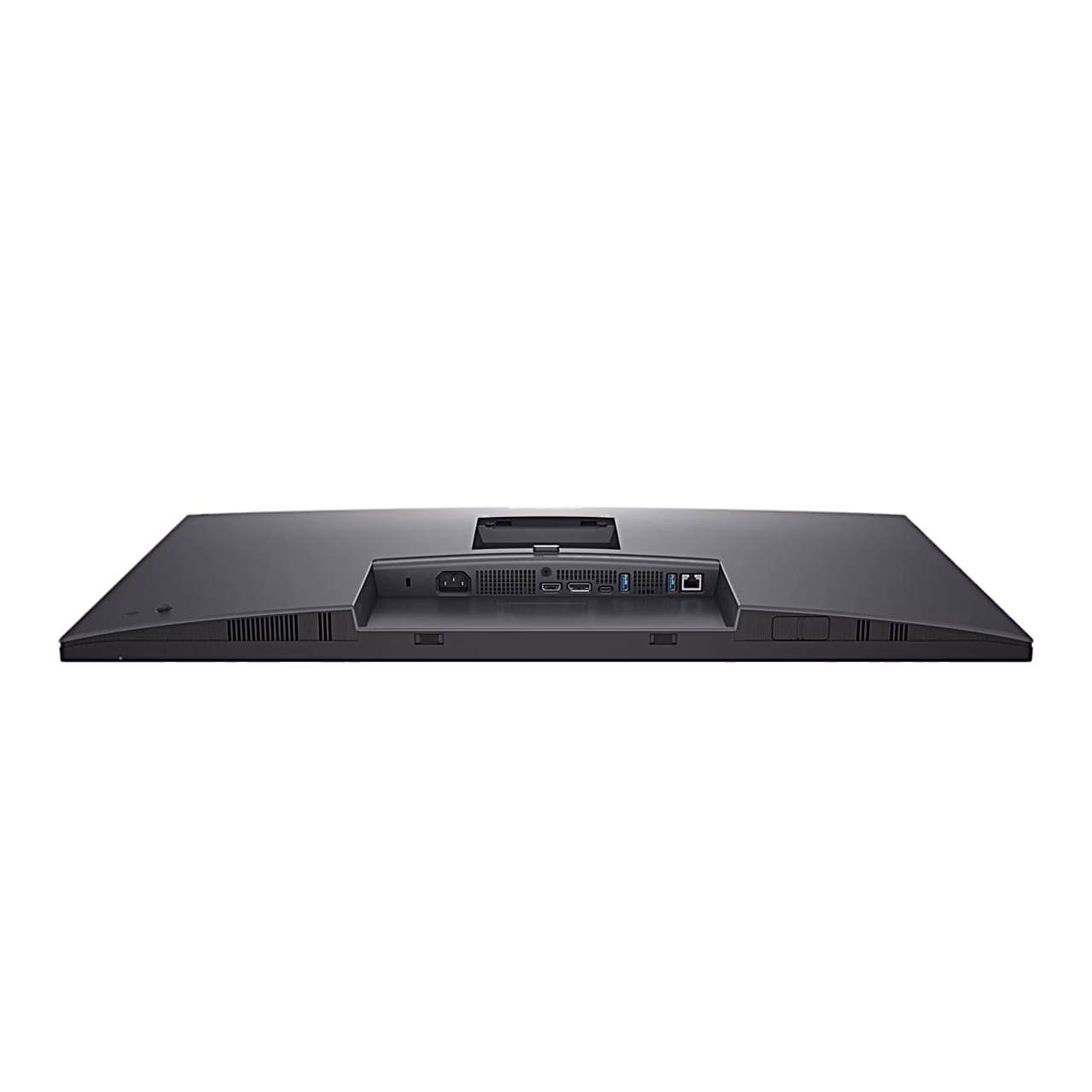Dell P3225QE monitor pikali, näha alumised pordid ja VESA-kinnitus