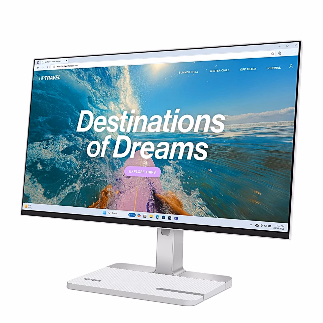 Lenovo L24D-4C ekraan, vaade vasakult eest