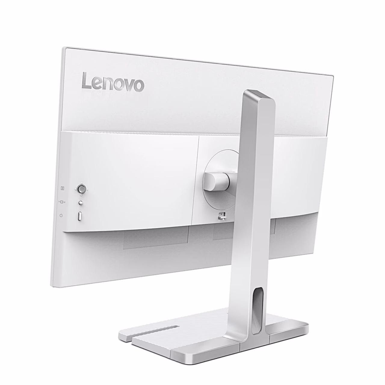 Lenovo L24D-4C tagakülg ja alus, vaade vasakult