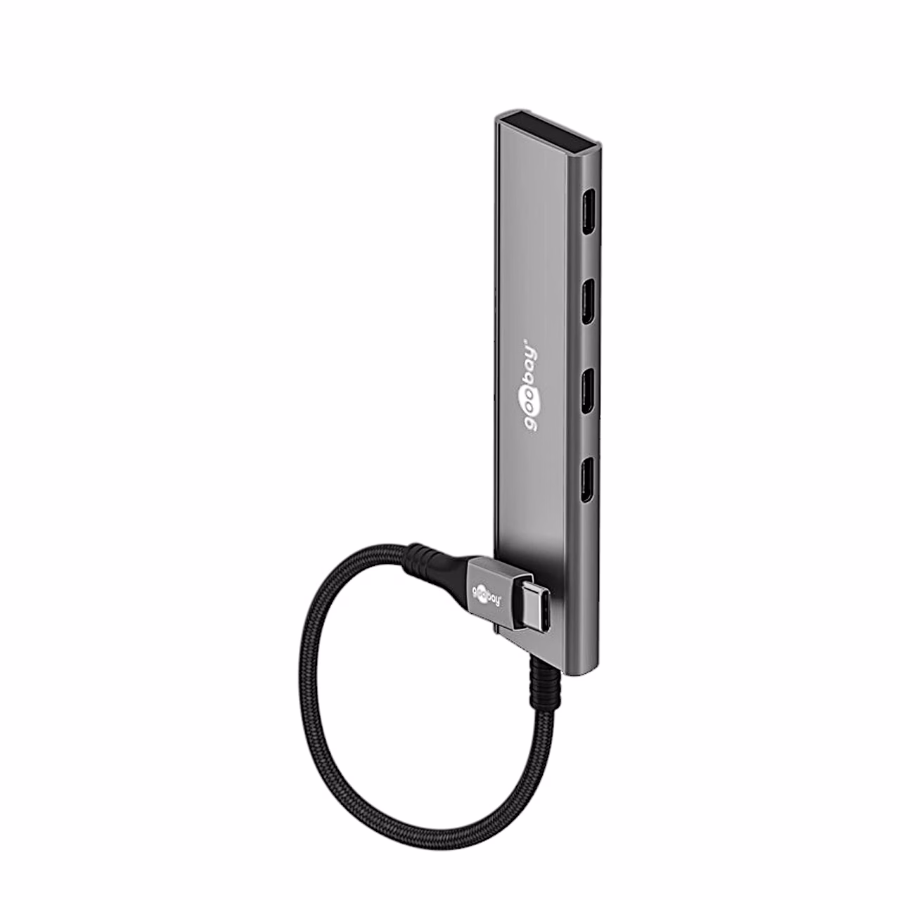 Püstiasendis Goobay 76564 jagaja nelja USB-C-pordi ja kaabliga