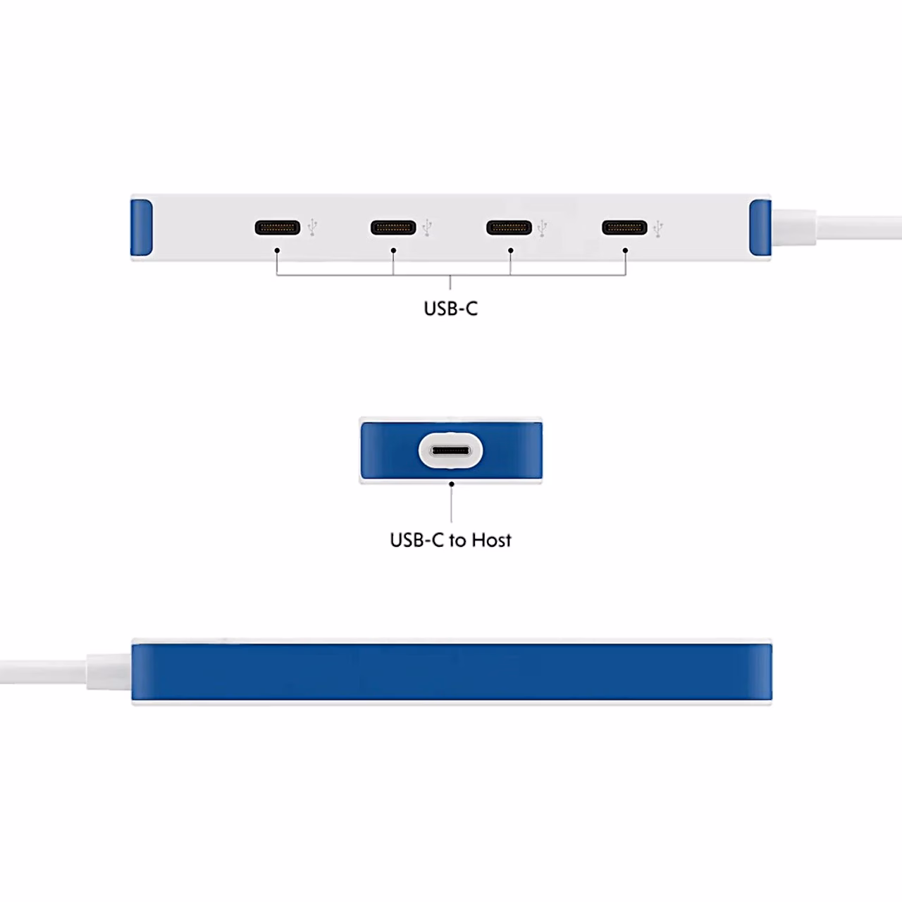 USB-jagaja Hyper HyperDrive Flex HD5201B portide skeem USB-C-nimetustega