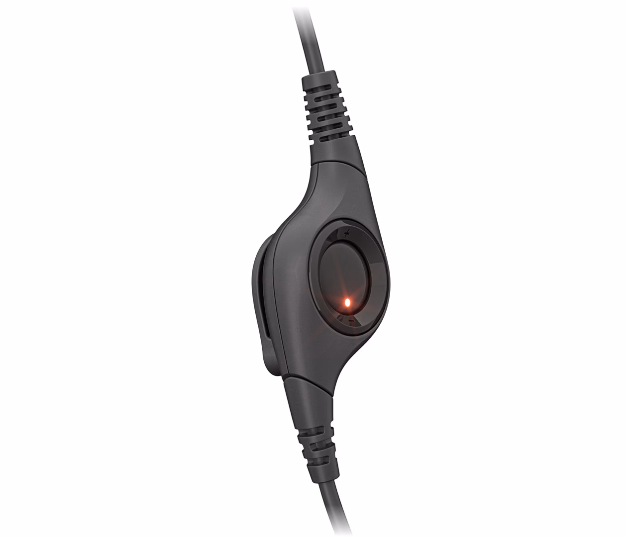 Logitech H390 peakomplekti juhtmel asuv juhtpult helitugevuse pöördnupuga