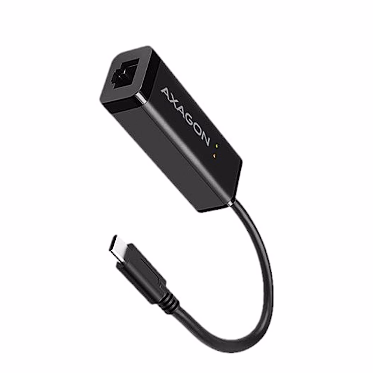 AXAGON ADE-SRC võrguadapter RJ-45-pessa suunatud vaates ülalt