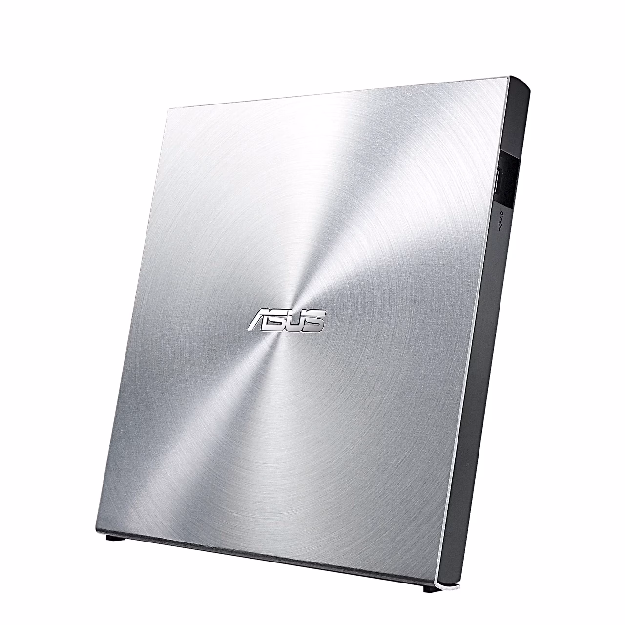 ASUS SDRW-08U5S-U DVD-kirjutaja paremalt nurgast, nähtav must külgserv