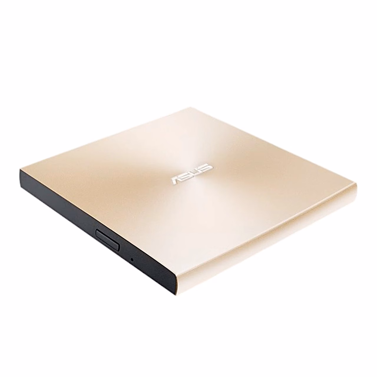 ASUS ZenDrive U9M kuldne DVD-kirjutaja nurga alt, esiservas sahtli avamise nupp