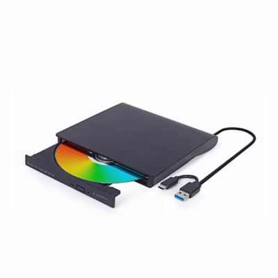 Must väline DVD-kirjutaja Gembird DVD-USB-031 avatud plaadisalve ja USB-kaabliga