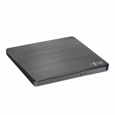 Must õhuke väline DVD-kirjutaja LG GP60NB60 suletud plaadisalvega