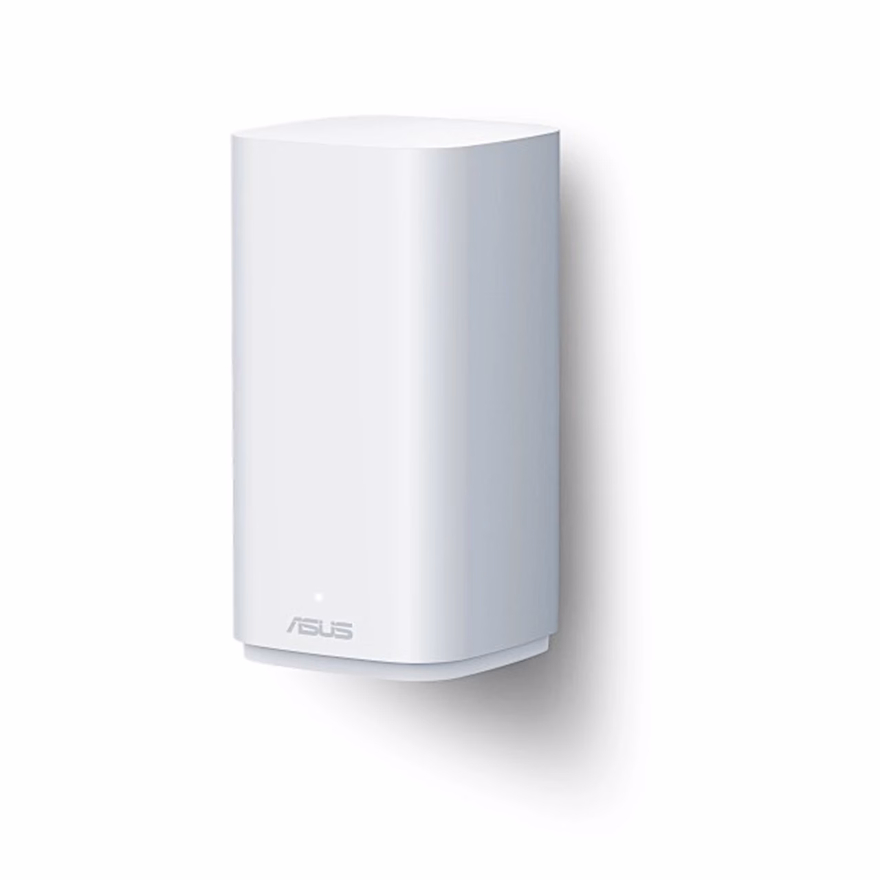 ASUS ZenWiFi BD4 Outdoor valge korpus nurga alt küljelt nähtuna