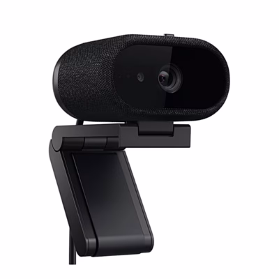 Veebikaamera Dell Pro 7 WB726 avatud monitorihoidikul, vaade vasakult eest