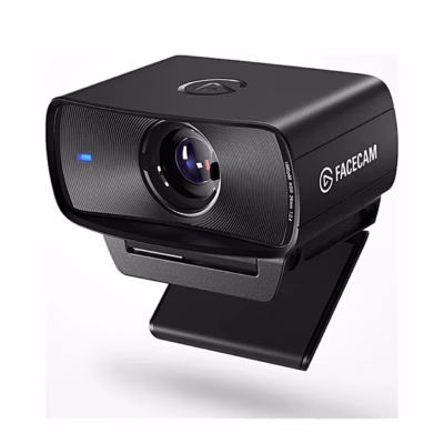 Veebikaamera Elgato Facecam MK.2 monitorihoidikul, vaade vasakult eest