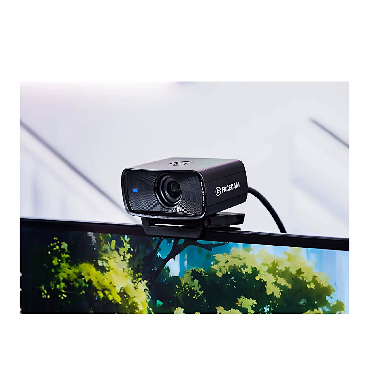 Veebikaamera Elgato Facecam MK.2 monitori ülaservale kinnitatuna