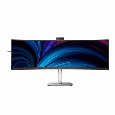 Kumer arvutimonitor Philips 49B2U6900CH eestvaates, ülaservas veebikaamera