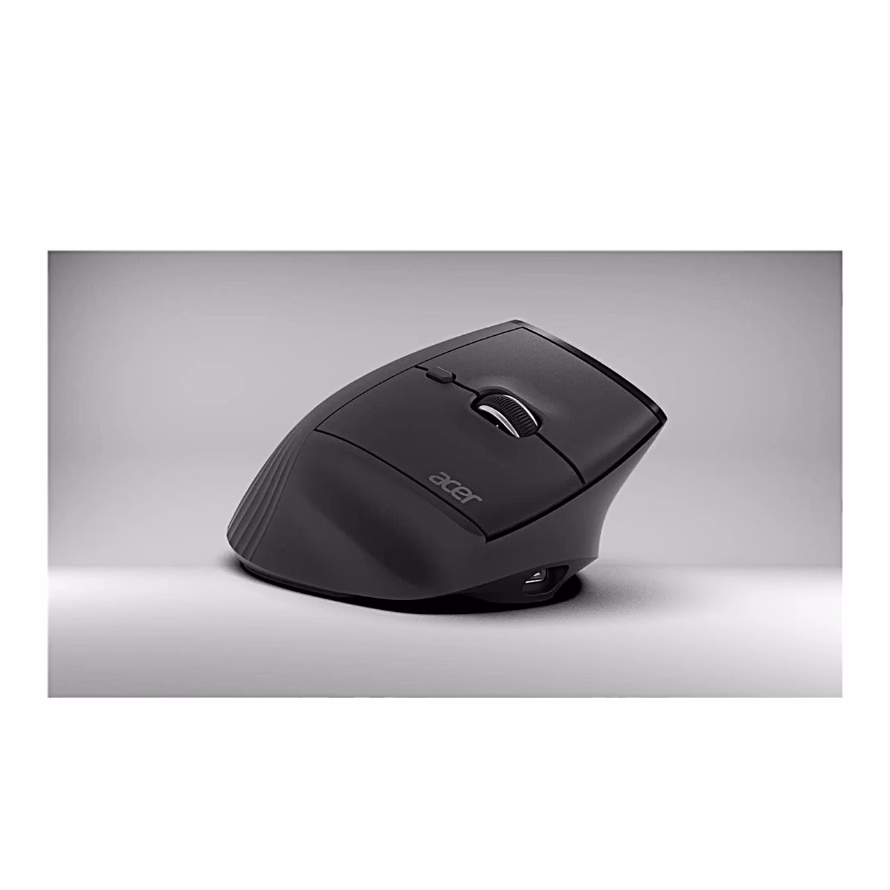 Must Acer Smart Fit Vertical hiir heledal taustal paremalt küljelt
