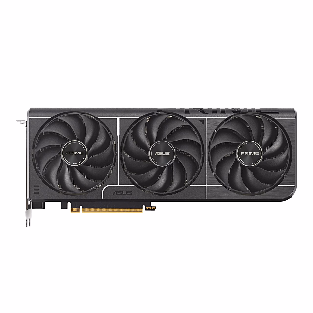 Videokaart ASUS PRIME RTX 5060 Ti OC kolme ventilaatoriga eestvaates