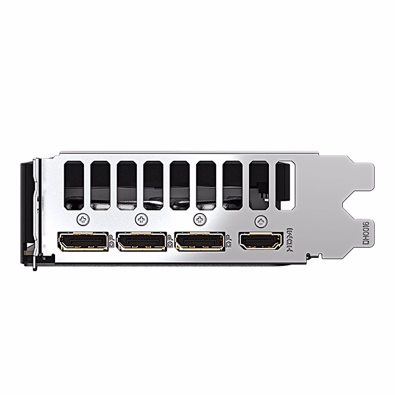 Gigabyte RTX 5060 Ti EAGLE MAX OC väljundipaneel DisplayPorti ja HDMI-pesadega