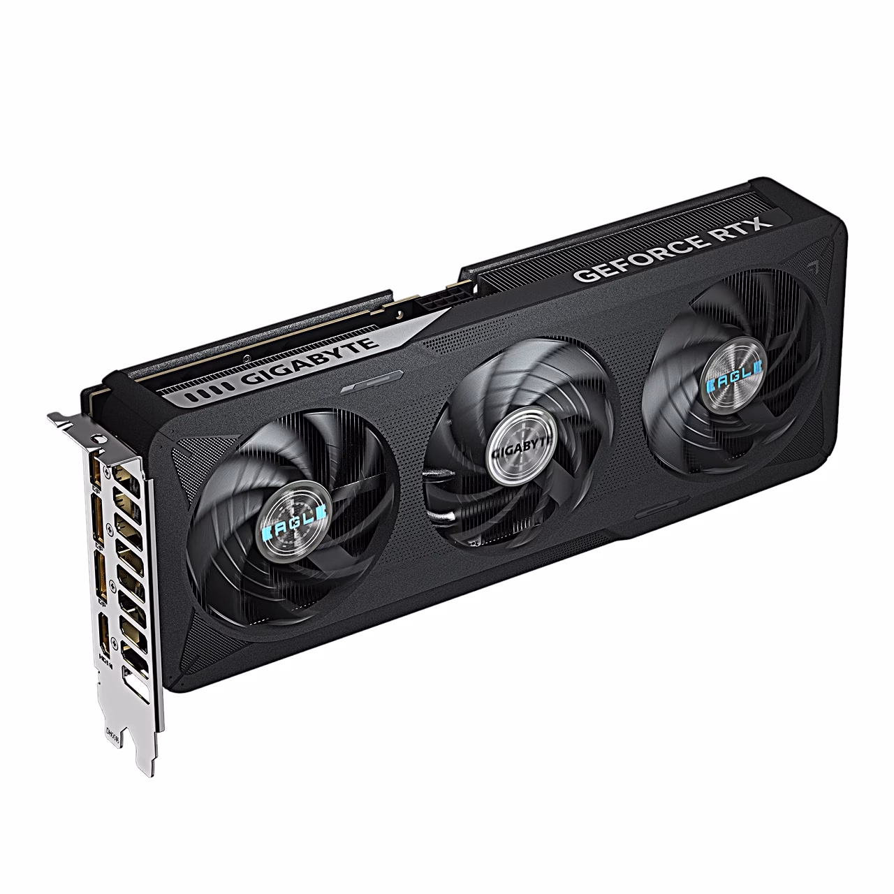 Gigabyte RTX 5060 Ti EAGLE MAX OC mänguri videokaart vasakult nurga alt