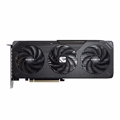 Gigabyte RTX 5060 Ti GAMING OC videokaart kolme ventilaatoriga eestvaates