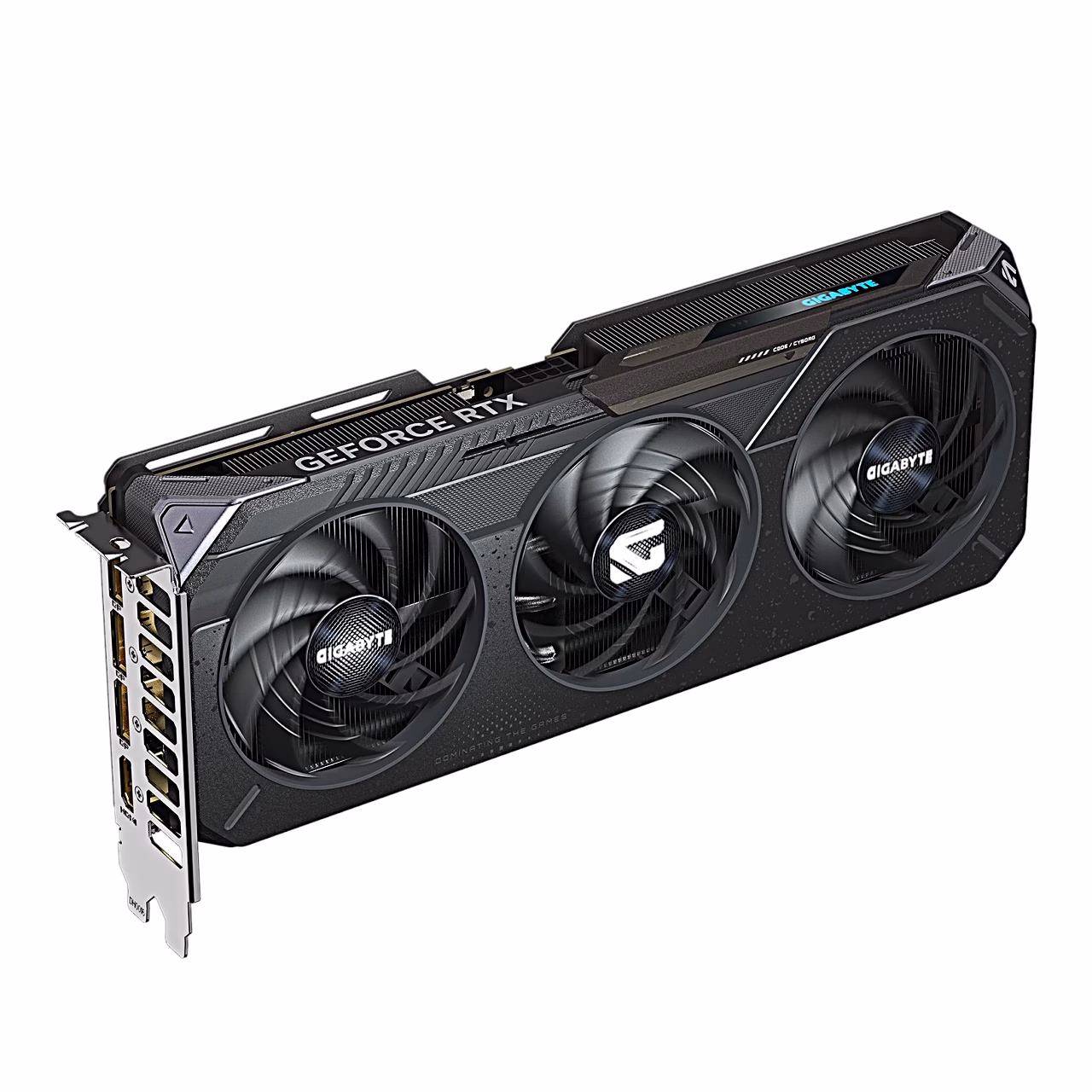 Gigabyte RTX 5060 Ti GAMING OC videokaart paremalt nurga alt