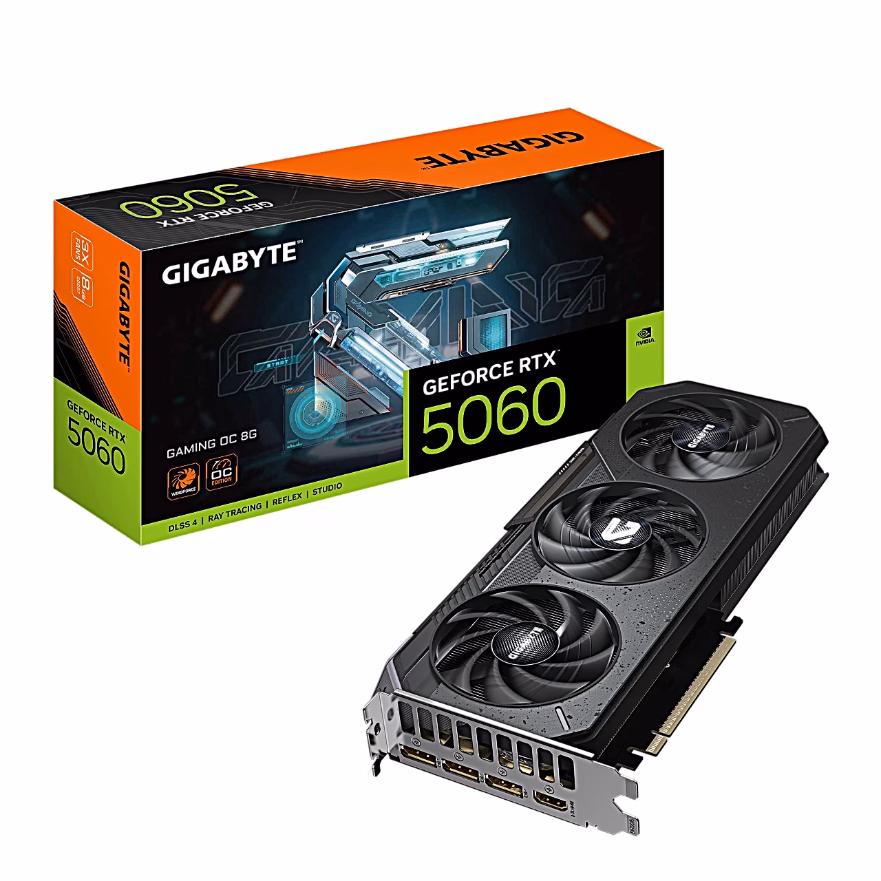 Videokaart Gigabyte RTX 5060 GAMING OC 8G koos müügikarbiga