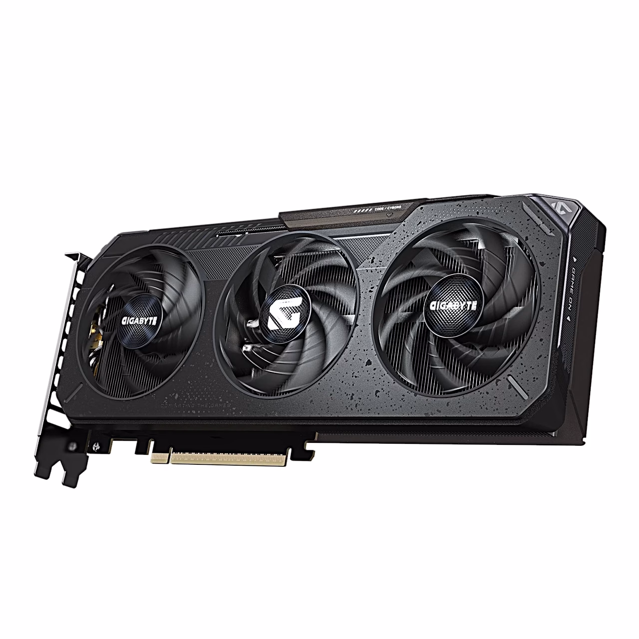 Gigabyte RTX 5060 GAMING OC 8G videokaart vasakult viltu
