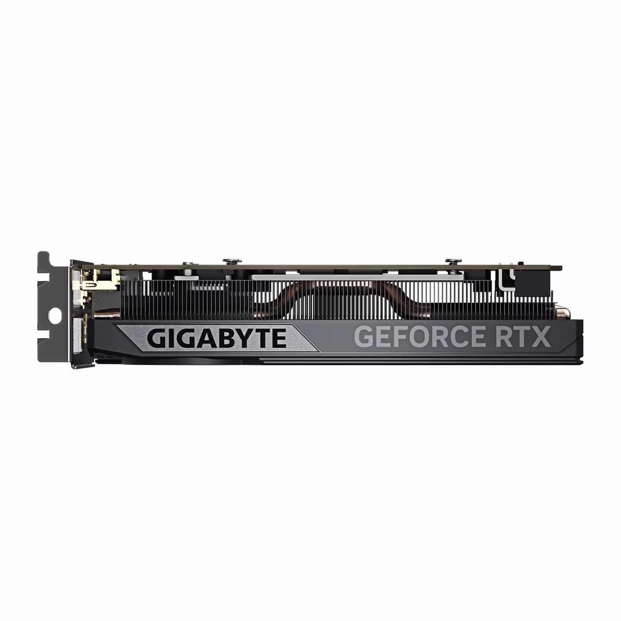 Gigabyte RTX 5060 OC videokaardi ülaserv GIGABYTE ja GEFORCE RTX kirjaga