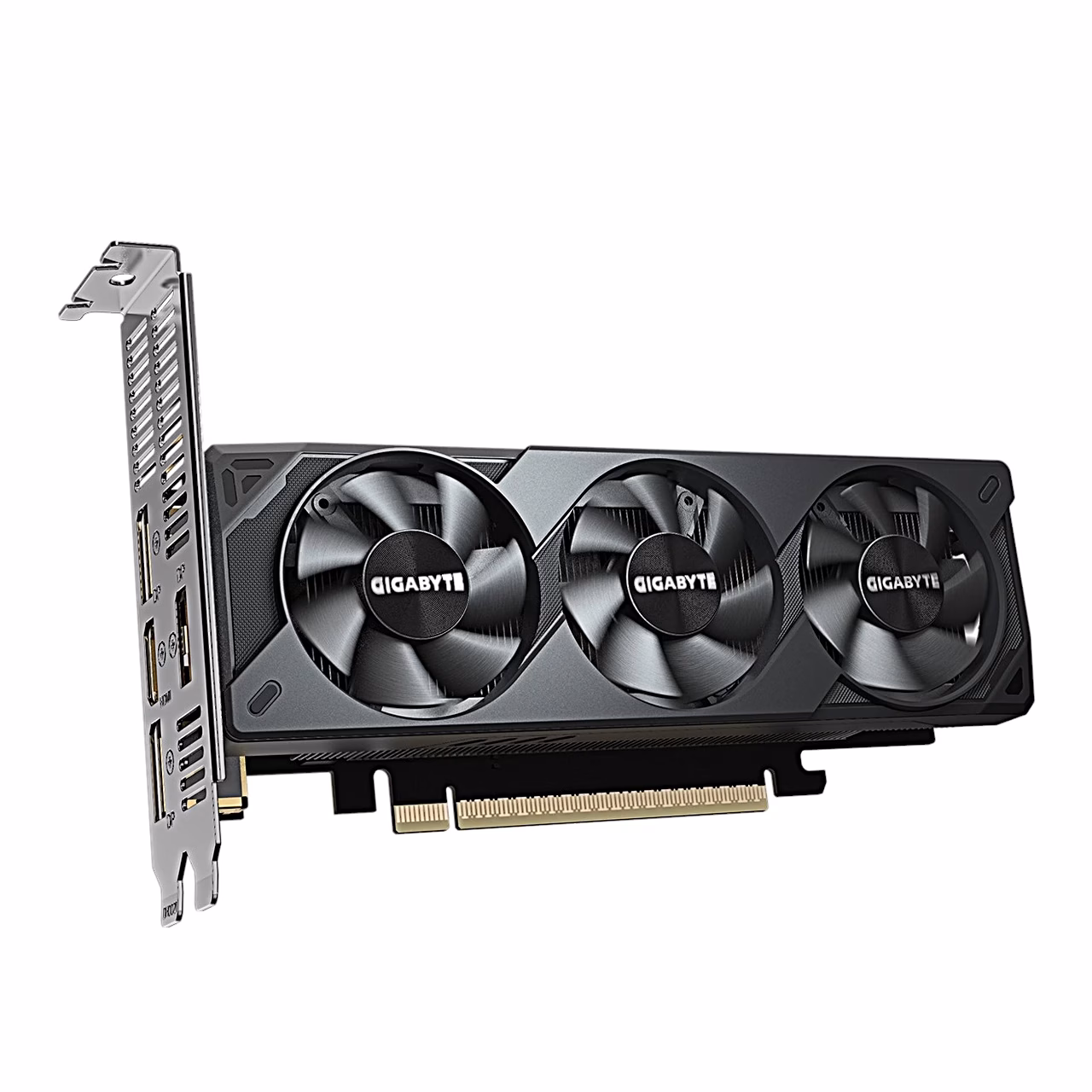 Gigabyte RTX 5060 OC videokaart kinnitusplaadi poolt viltu eest