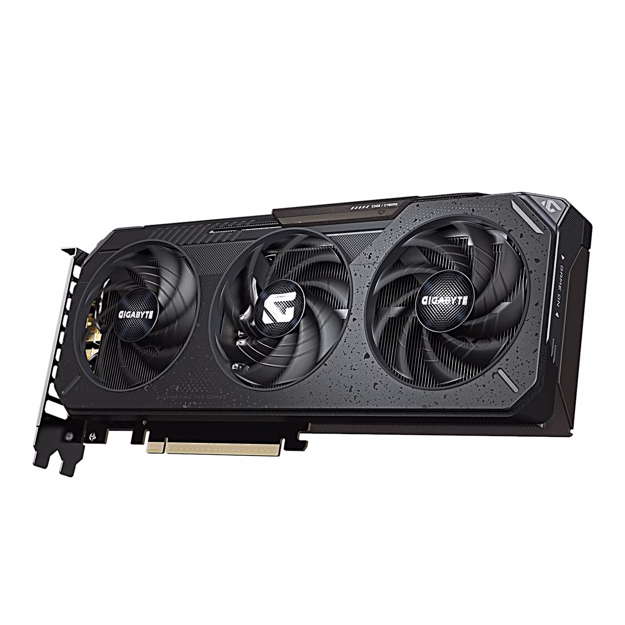 Gigabyte RTX 5060 Ti GAMING OC 8G videokaart vasakult viltu