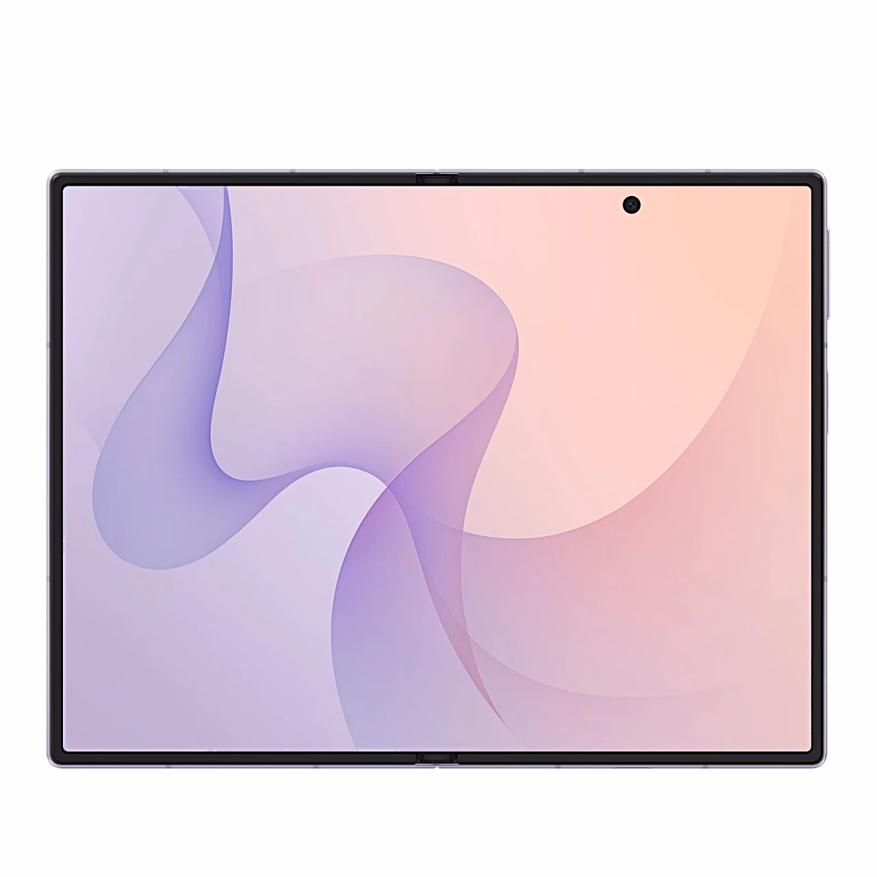 Lahtivolditud Samsung Galaxy Z Fold8 nutitelefoni siseekraan horisontaalasendis